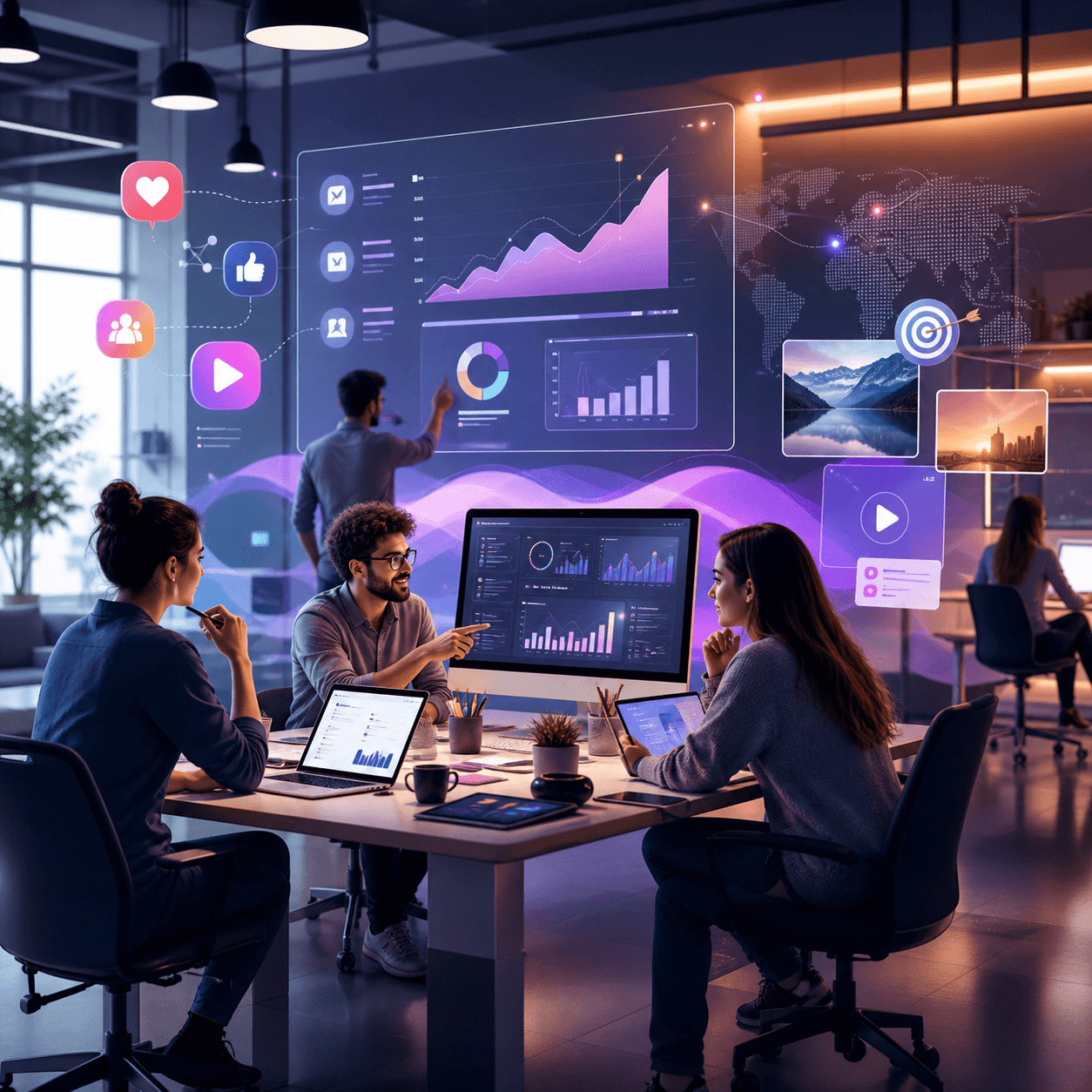 Digital marketing campaign dashboard and growth planning