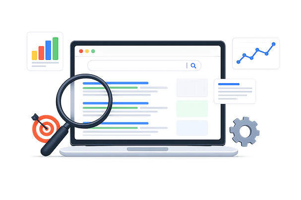Philadelphia search engine marketing hero illustration