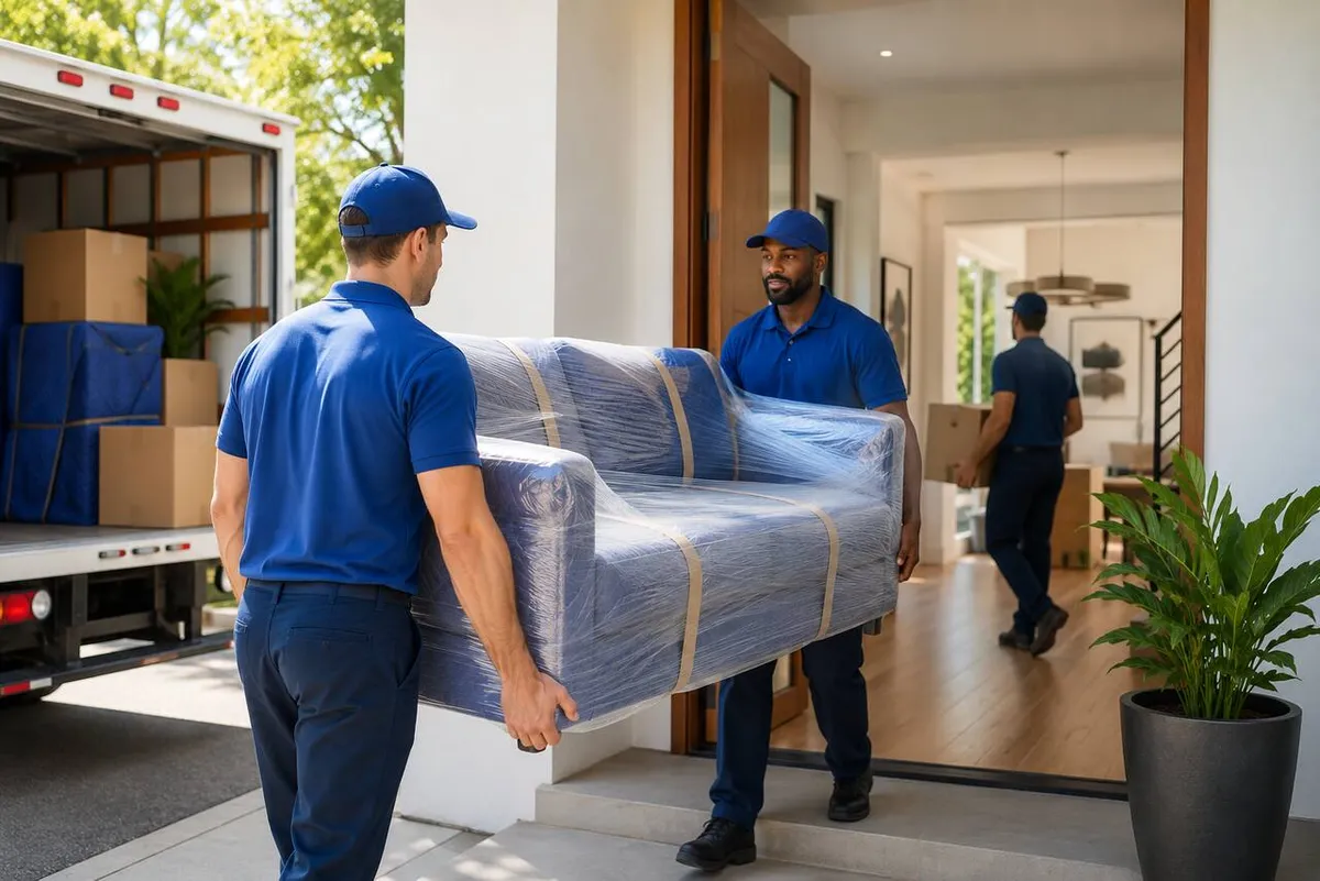 Moving Company professional at work