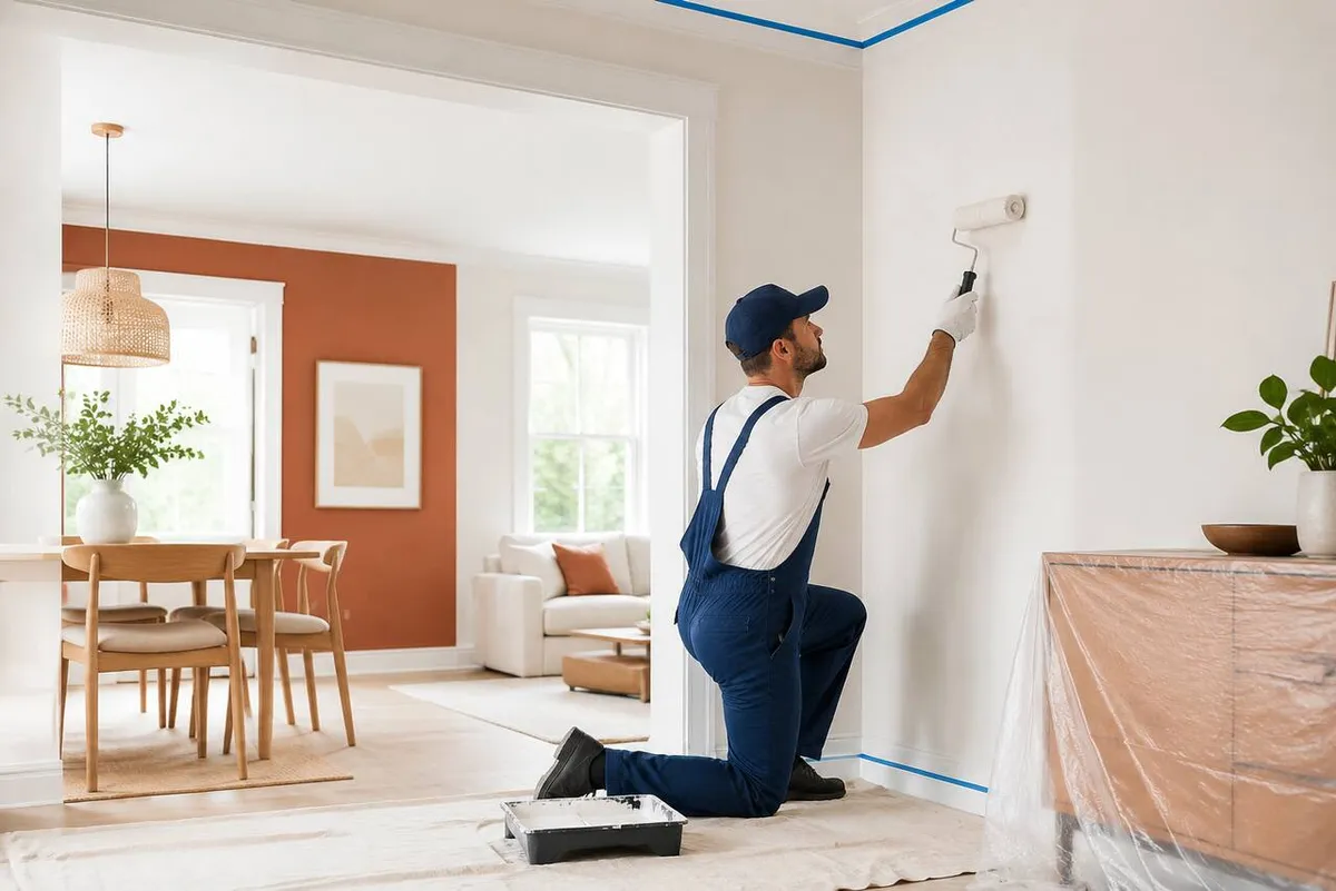 Painting Contractor professional at work