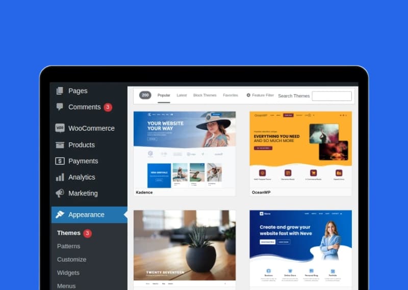 wordpress website design