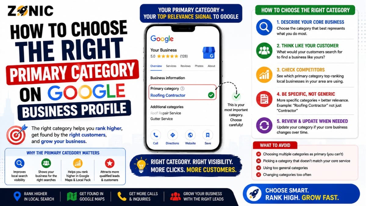 How to Choose the Right Primary Category on Google Business Profile