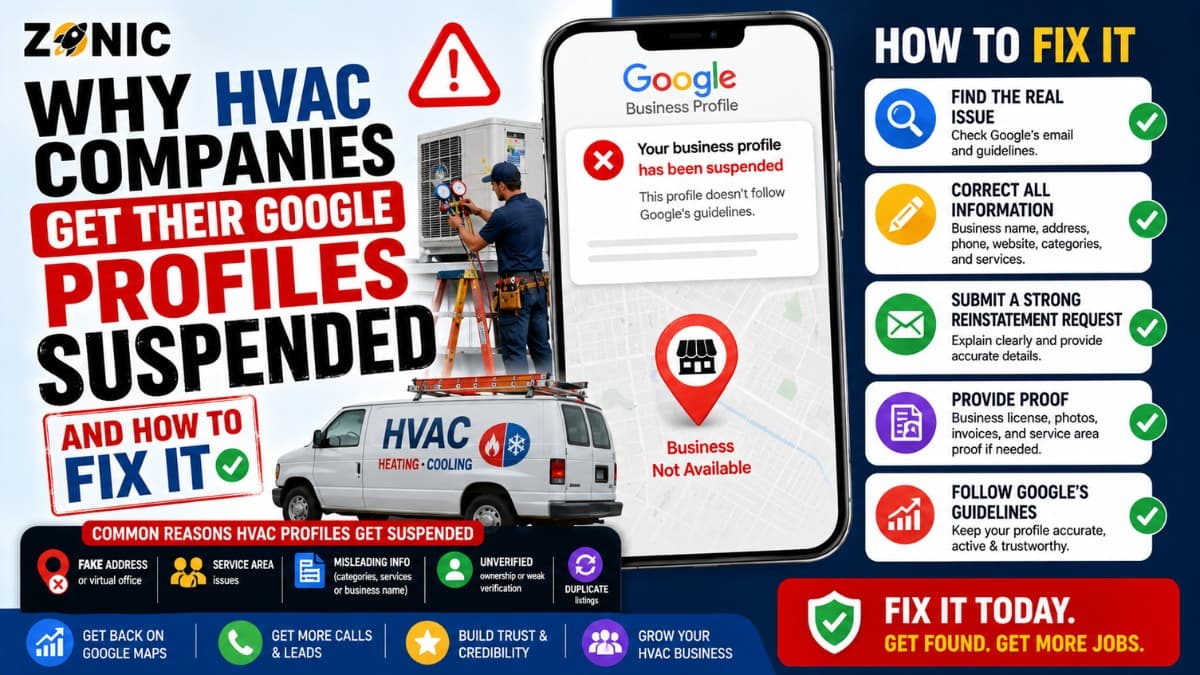 Why HVAC Companies Get Their Google Profiles Suspended and How to Fix It