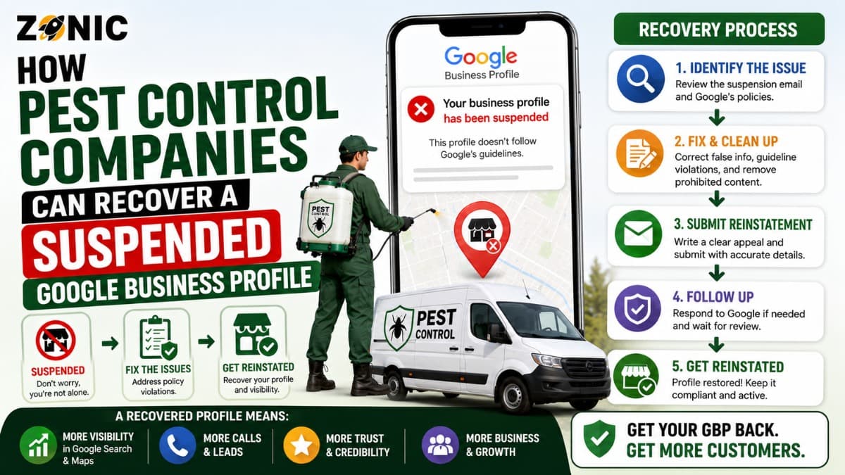 How Pest Control Companies Can Recover a Suspended Google Business Profile