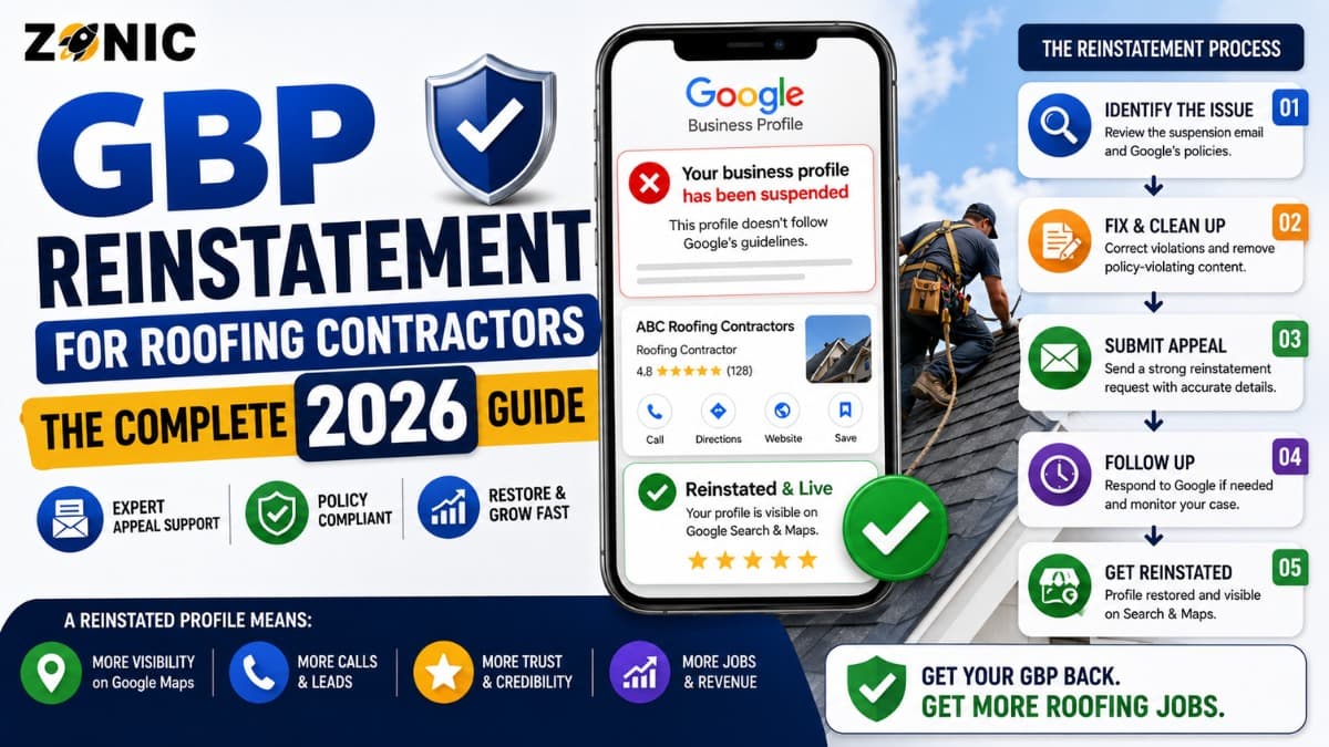 GBP Reinstatement for Roofing Contractors: The Complete 2026 Guide
