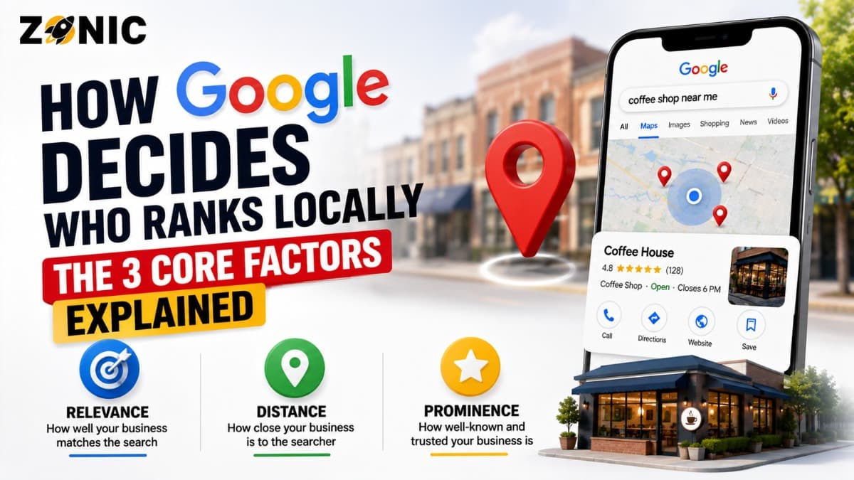How Google Decides Who Ranks Locally: The 3 Core Factors Explained