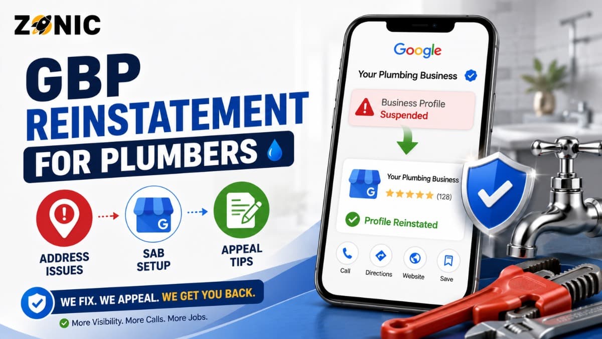 GBP Reinstatement for Plumbers: Address Issues, SAB Setup, and Appeal Tips