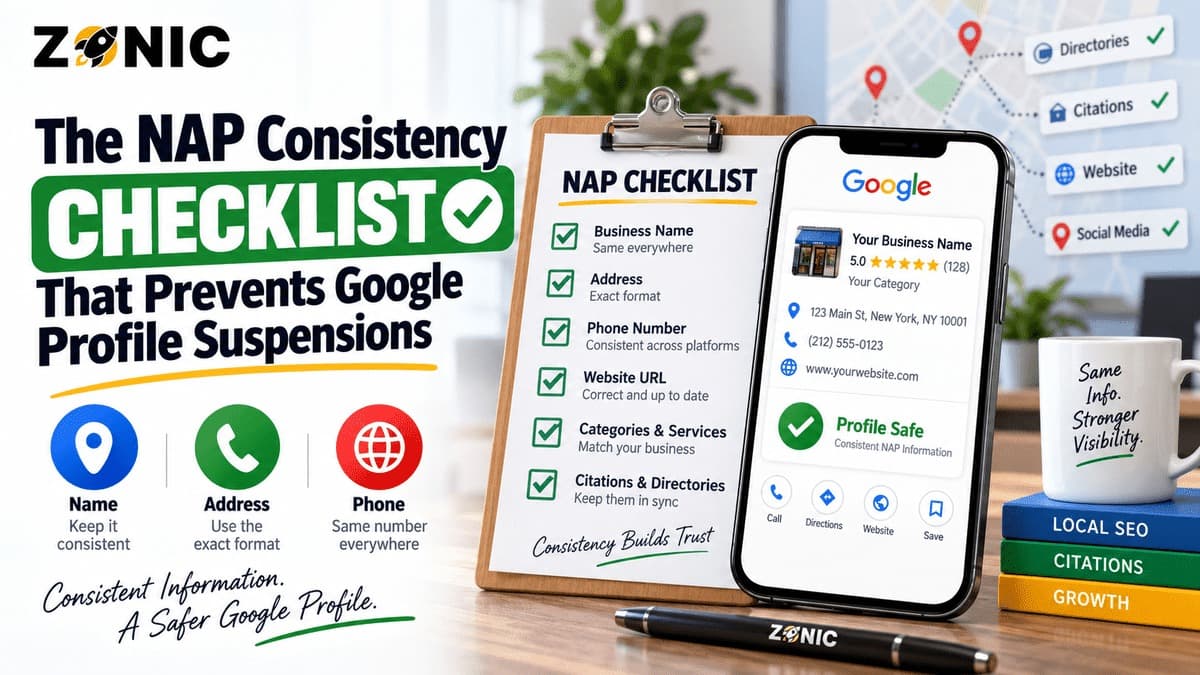 The NAP Consistency Checklist That Prevents Google Profile Suspensions