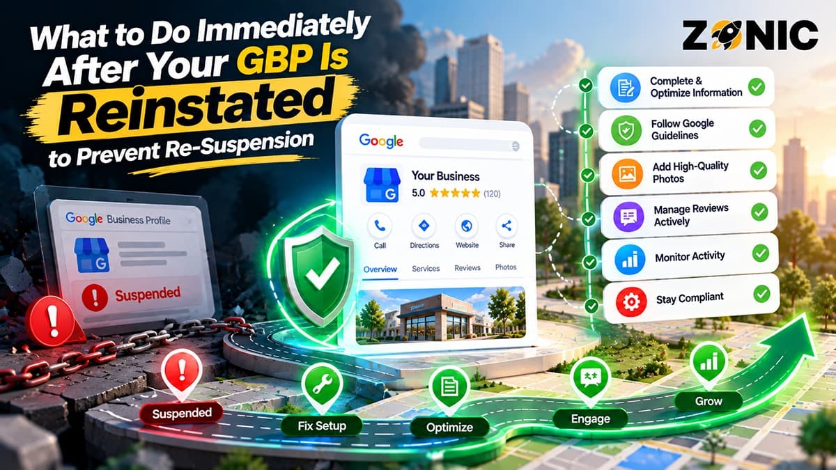 What to Do Immediately After Your GBP Is Reinstated to Prevent Re-Suspension