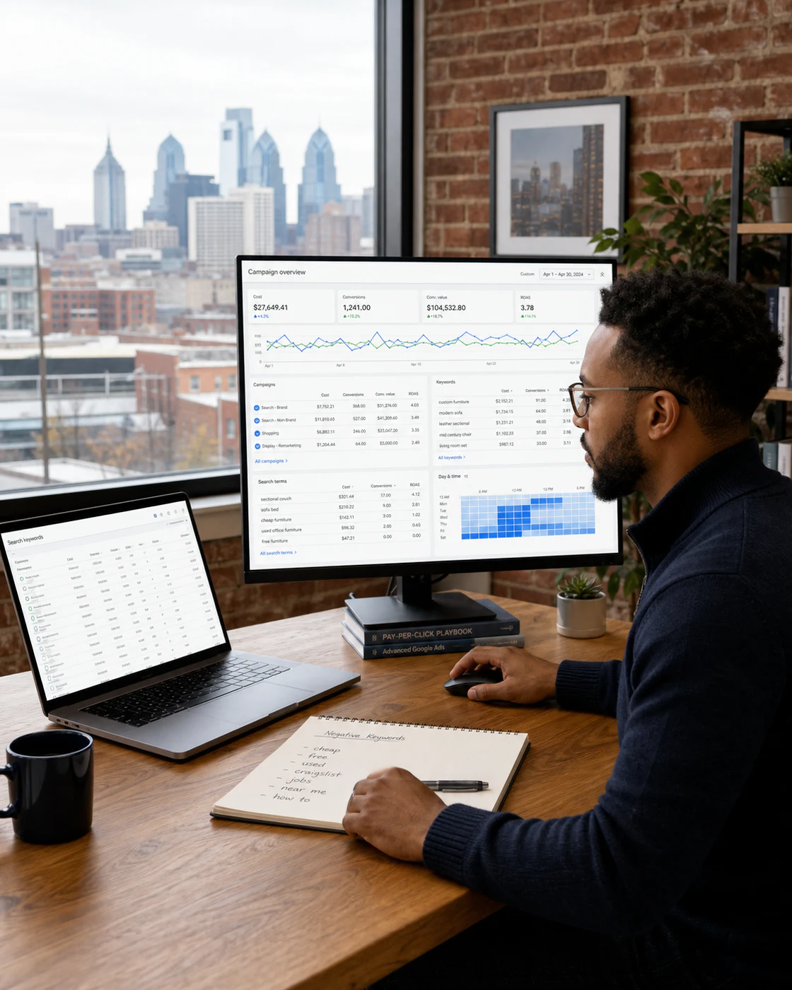 Philadelphia PPC specialist optimizing campaign performance